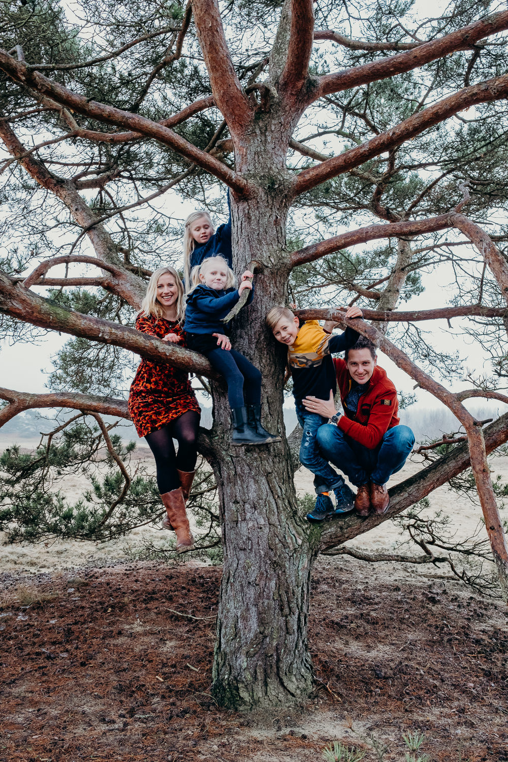 Familieshoot Wekeroms Zand in de winter