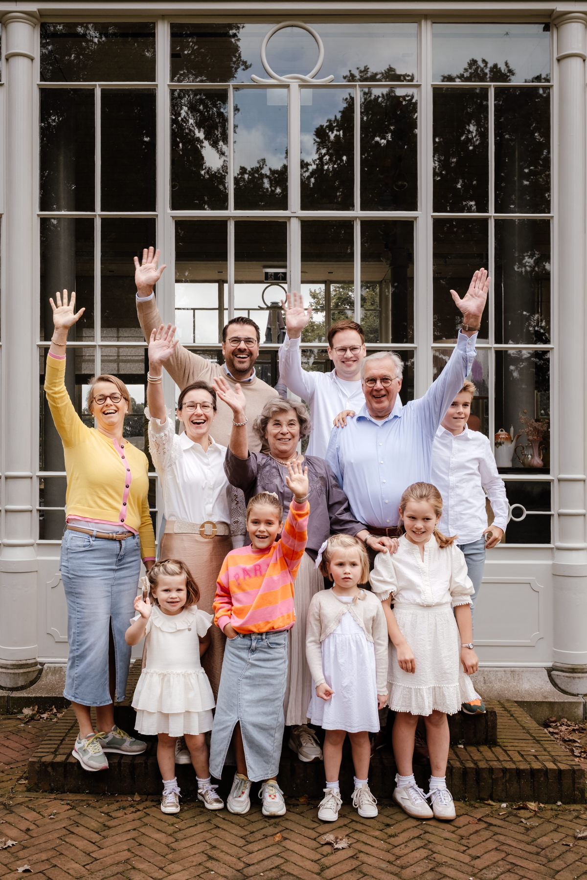 Familiefotoshoot met opa en oma